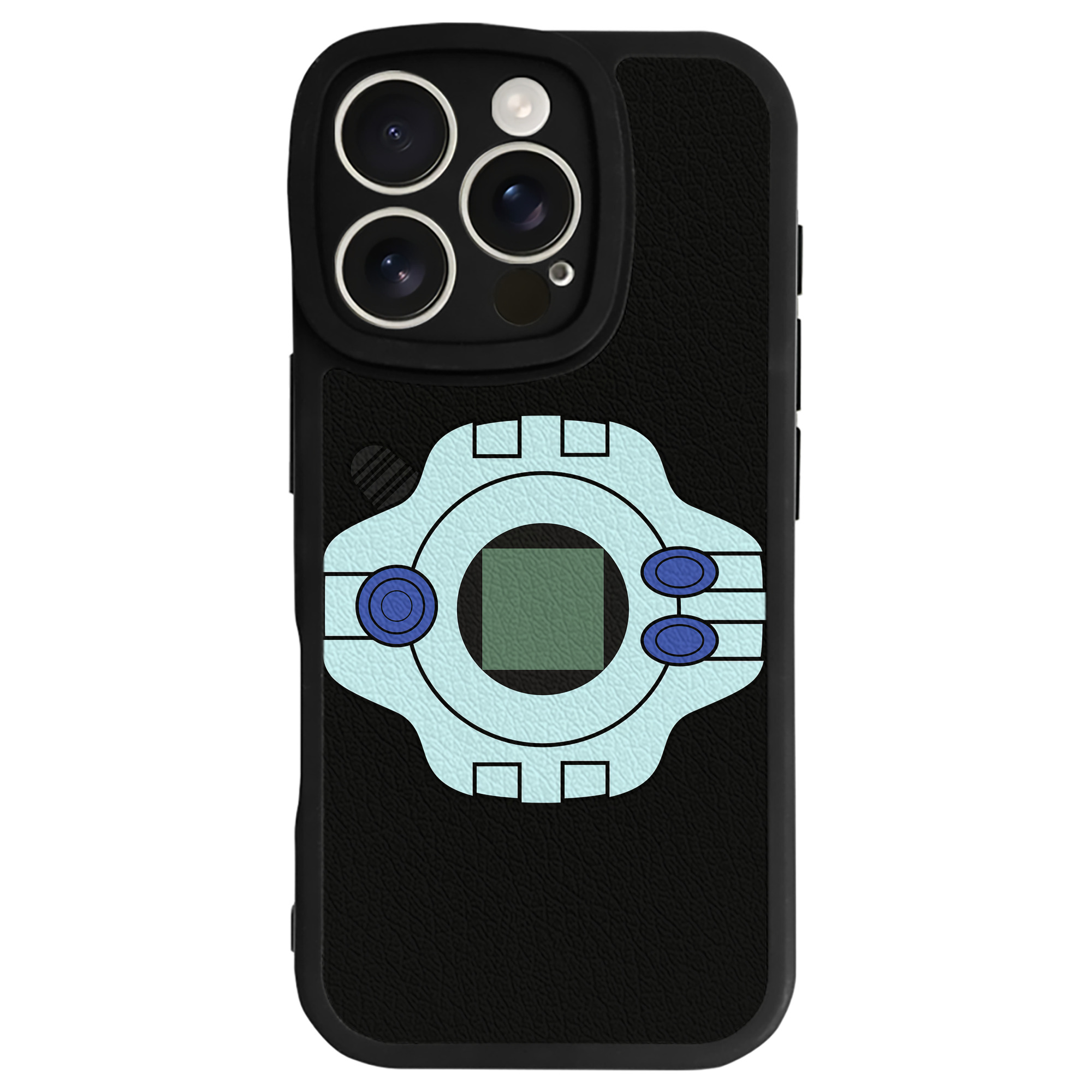 （画像用） Digimon デジタルモンスター/デジモン 【iPhone 16シリーズ対応】シリコンスマホケース（レザー調） 材質：シリコン